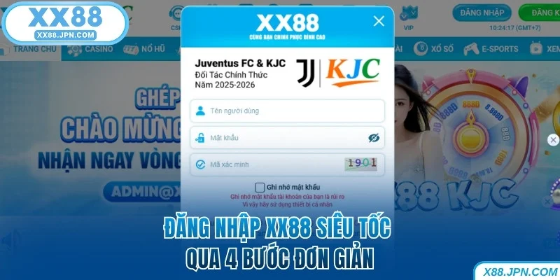 Điền Form đăng nhập XX88